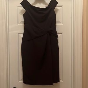 Lauren Ralph Lauren just off the shoulder black cocktail dress